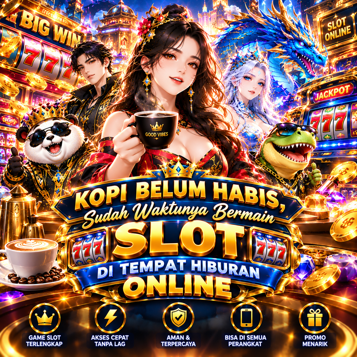 LEMON212 : Kopi Belum Habis, Sudah Waktunya Bermain Slot di LEMON 212 Tempat Hiburan Online image 1